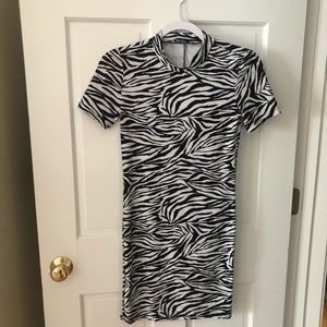 Zebra print Body-con Dress size Small